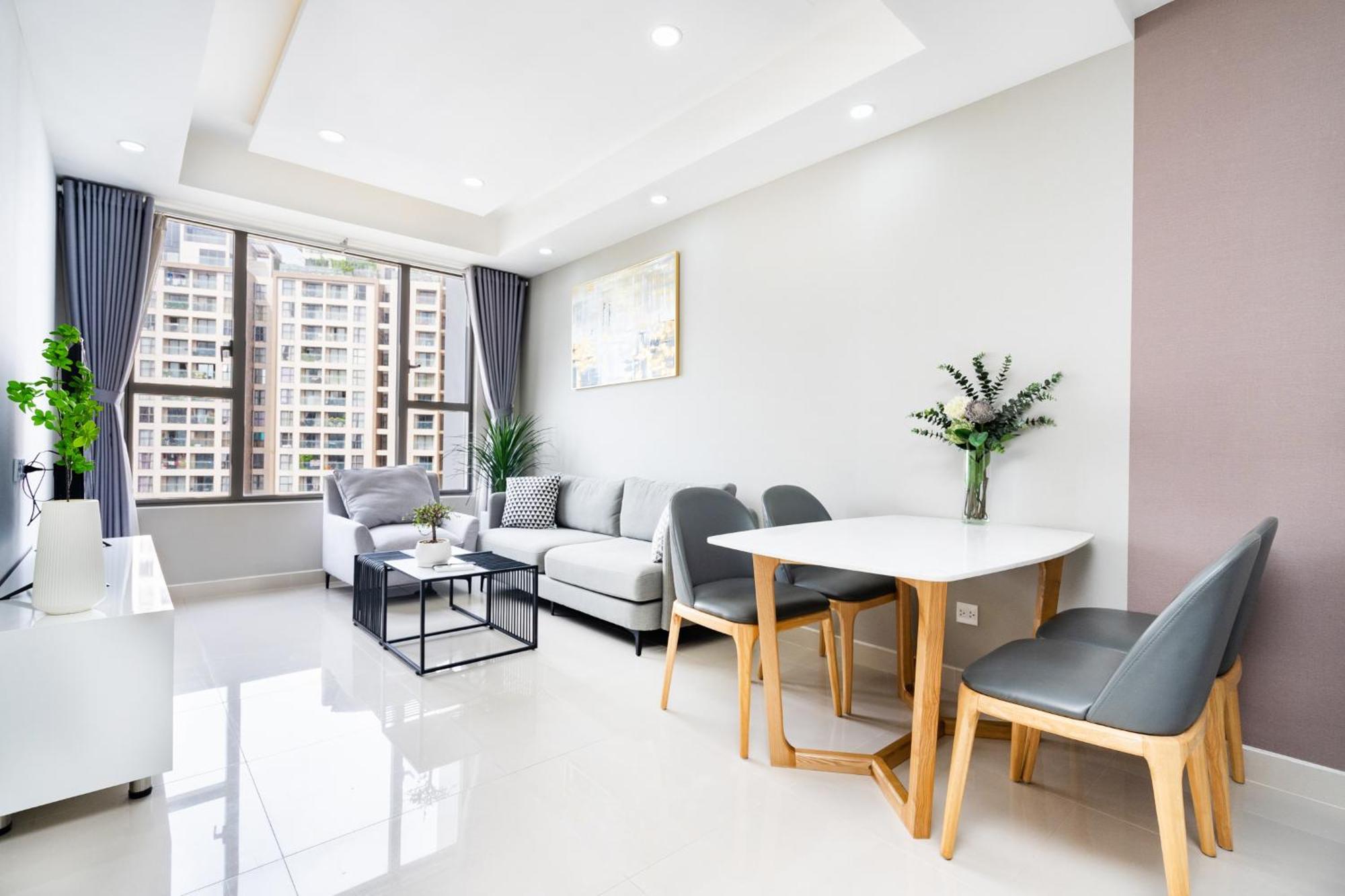 Min' Apartment - Rivergate Residence Downtown Bui Vien - Free Pool 胡志明市 外观 照片