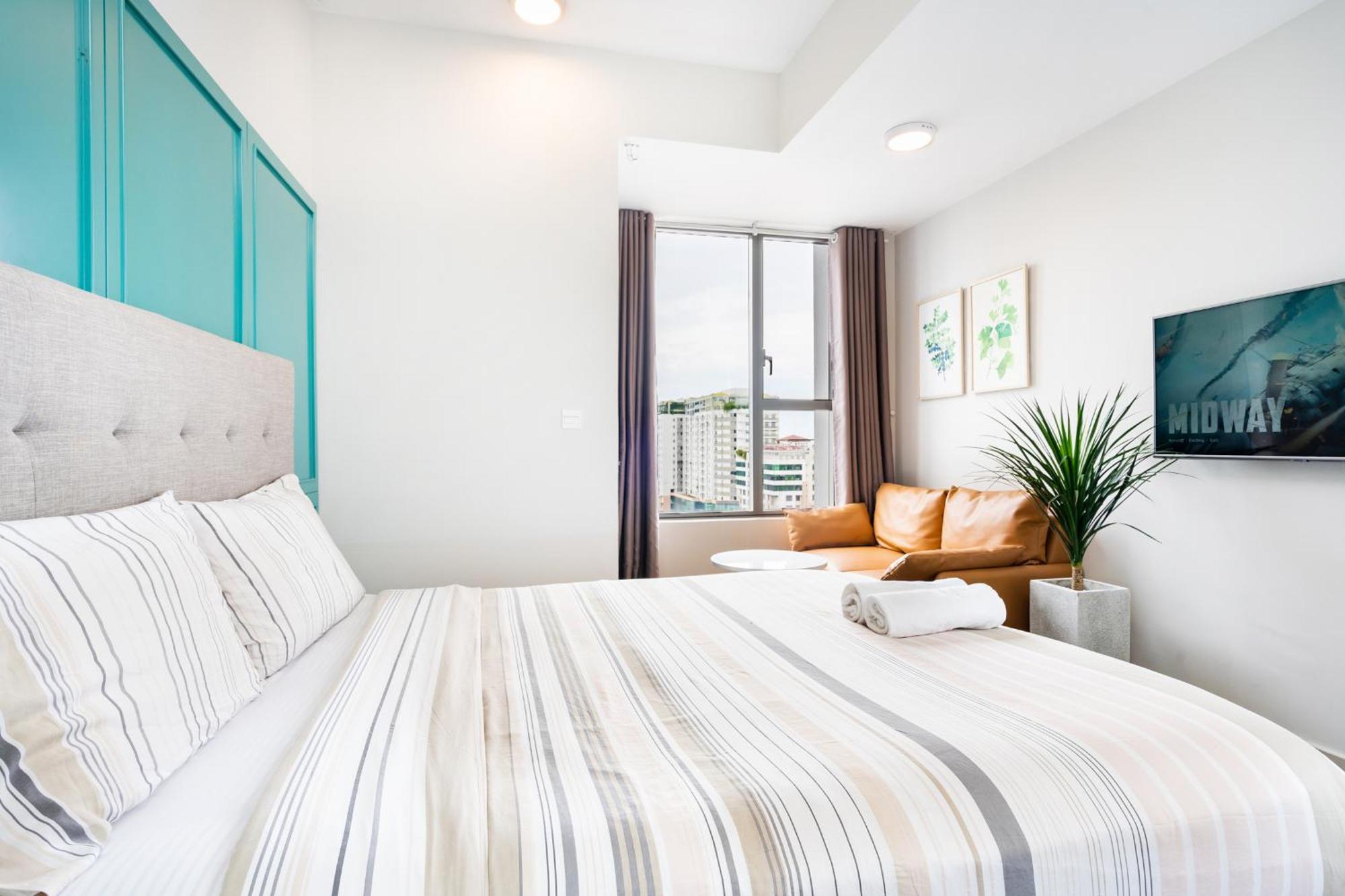 Min' Apartment - Rivergate Residence Downtown Bui Vien - Free Pool 胡志明市 外观 照片