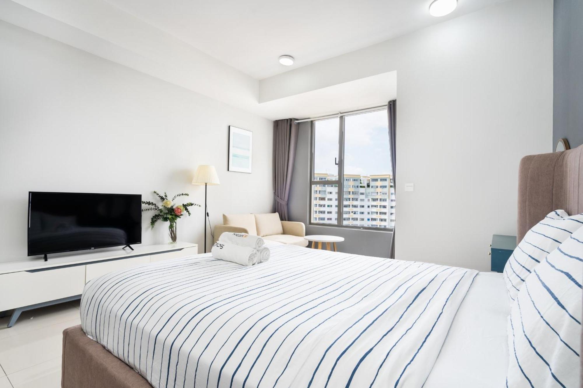 Min' Apartment - Rivergate Residence Downtown Bui Vien - Free Pool 胡志明市 外观 照片