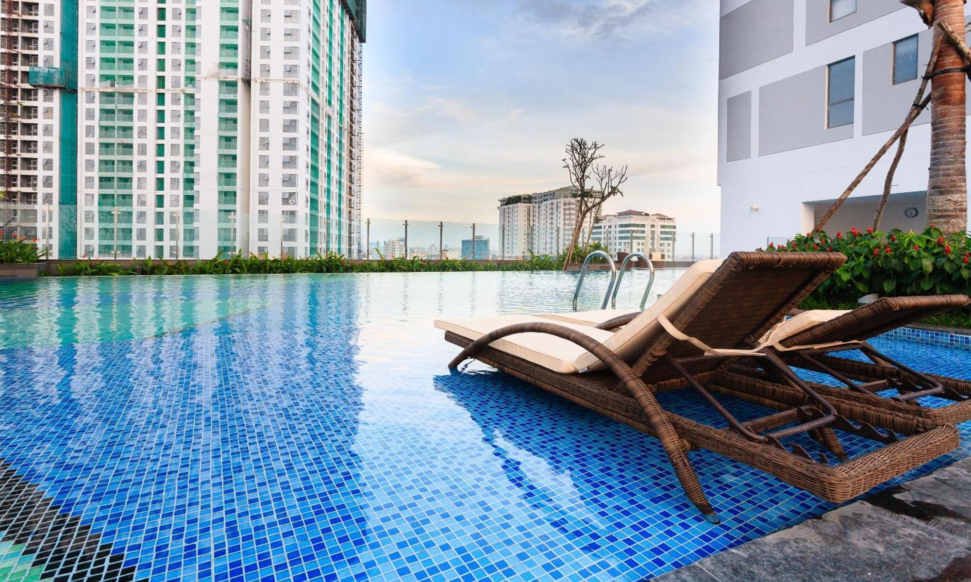 Min' Apartment - Rivergate Residence Downtown Bui Vien - Free Pool 胡志明市 外观 照片