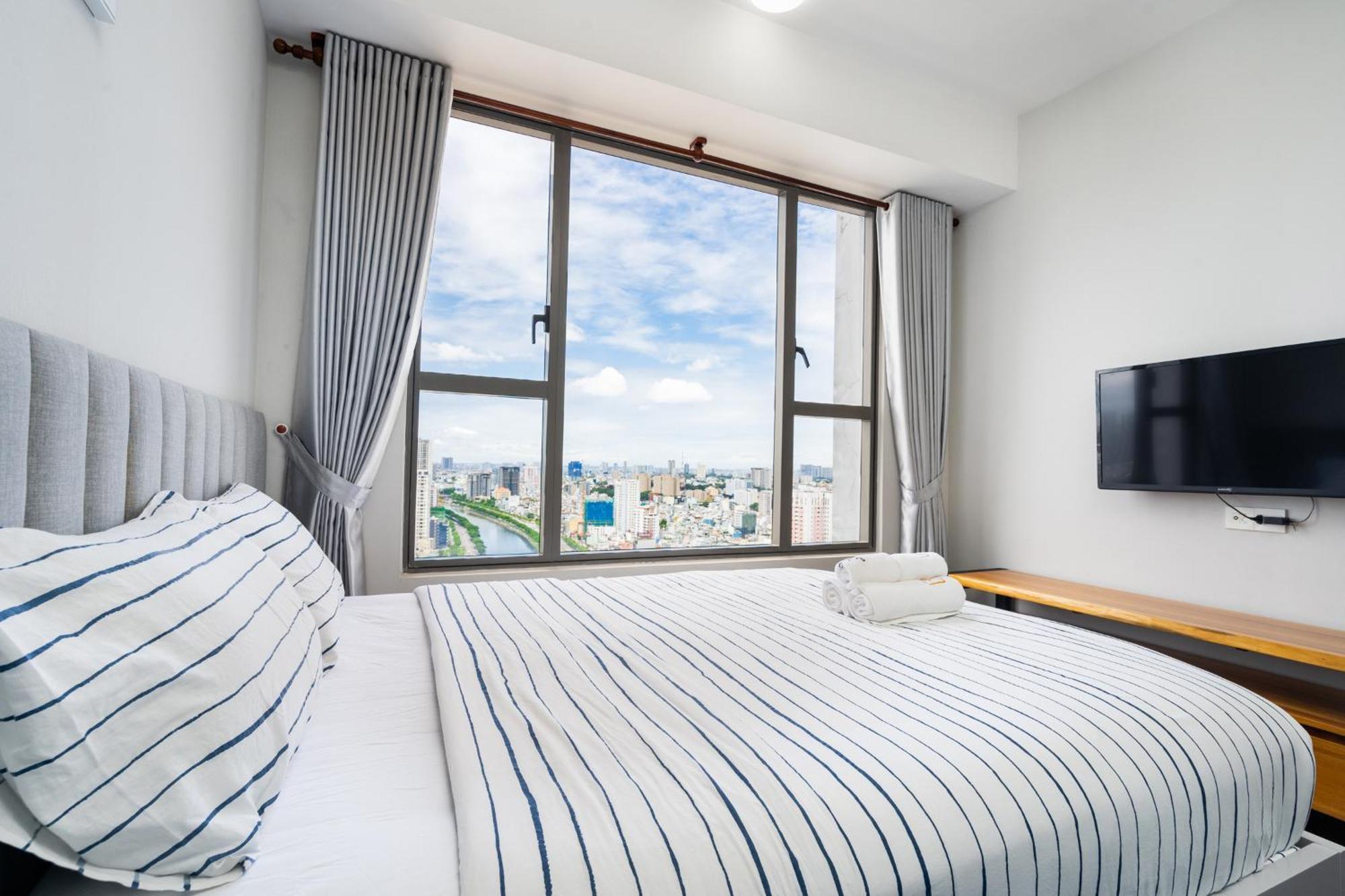 Min' Apartment - Rivergate Residence Downtown Bui Vien - Free Pool 胡志明市 外观 照片