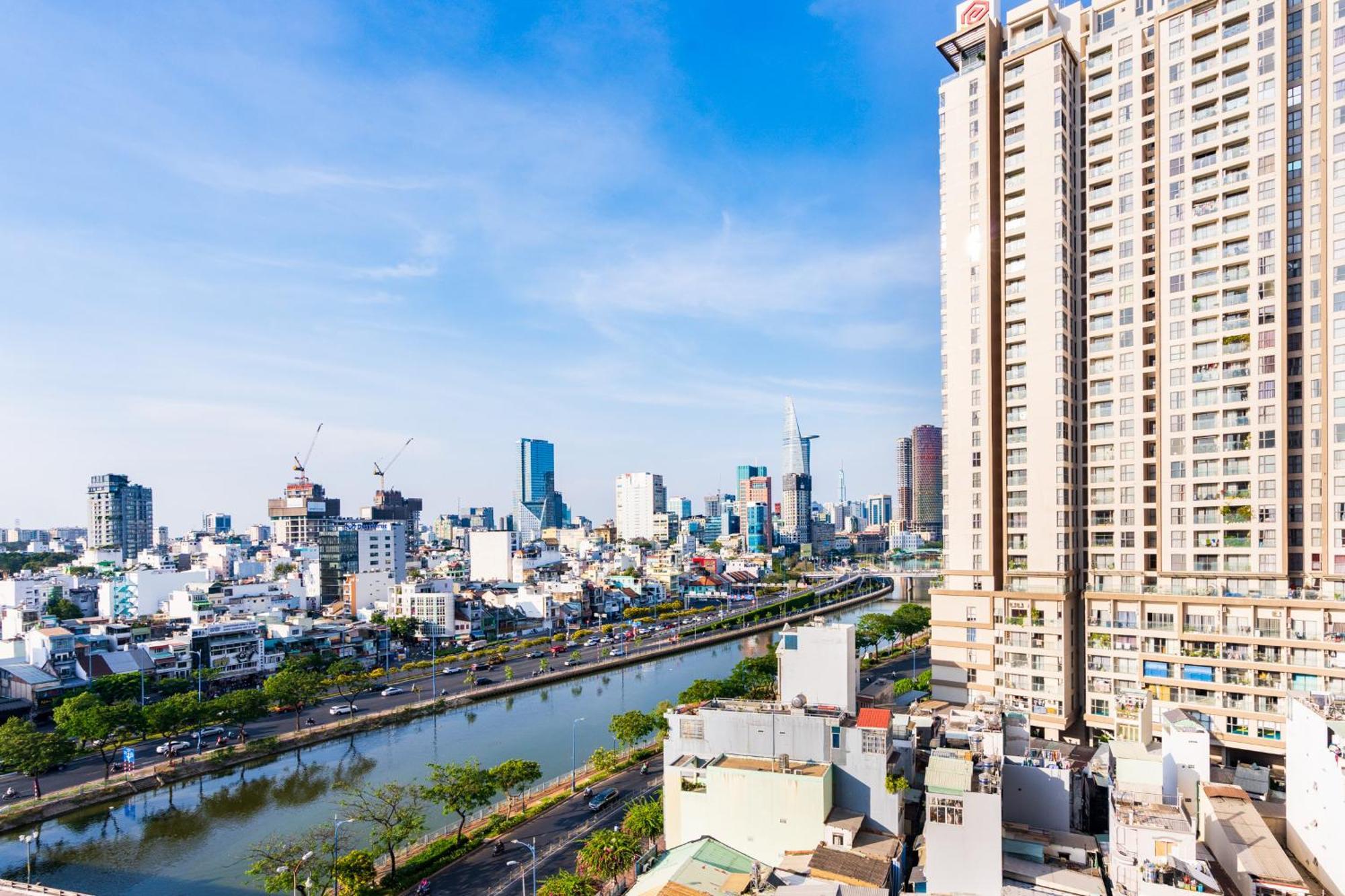 Min' Apartment - Rivergate Residence Downtown Bui Vien - Free Pool 胡志明市 外观 照片