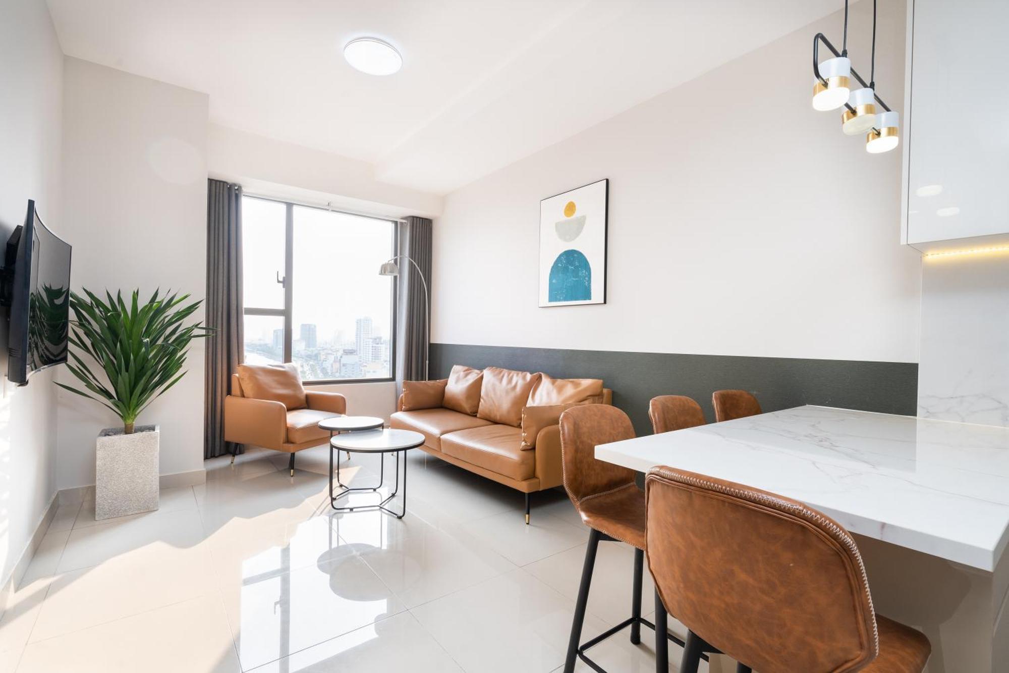 Min' Apartment - Rivergate Residence Downtown Bui Vien - Free Pool 胡志明市 外观 照片