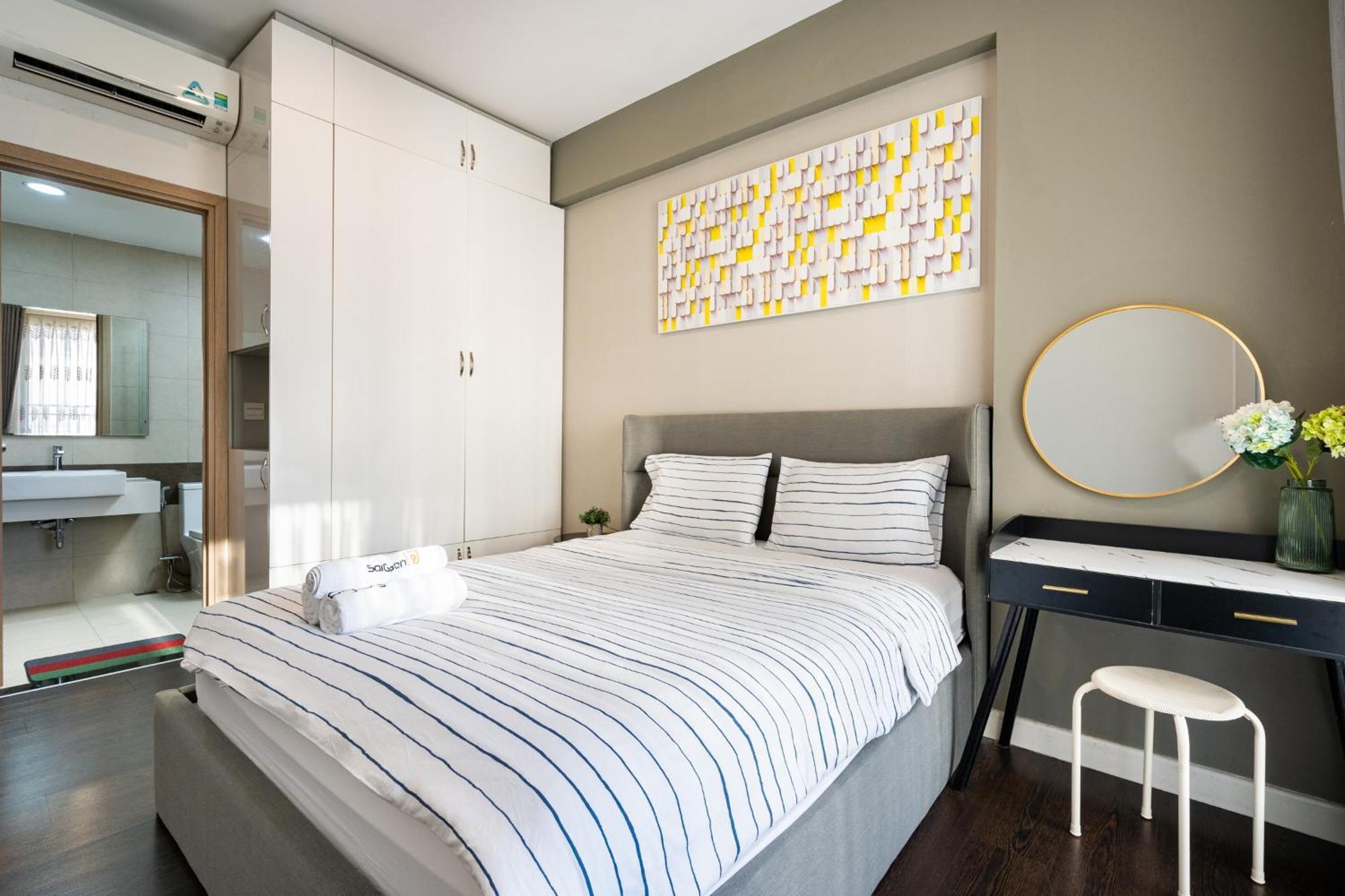 Min' Apartment - Rivergate Residence Downtown Bui Vien - Free Pool 胡志明市 外观 照片